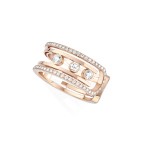 Messika - Move 10th Anniversary Pave Ring Rose Gold